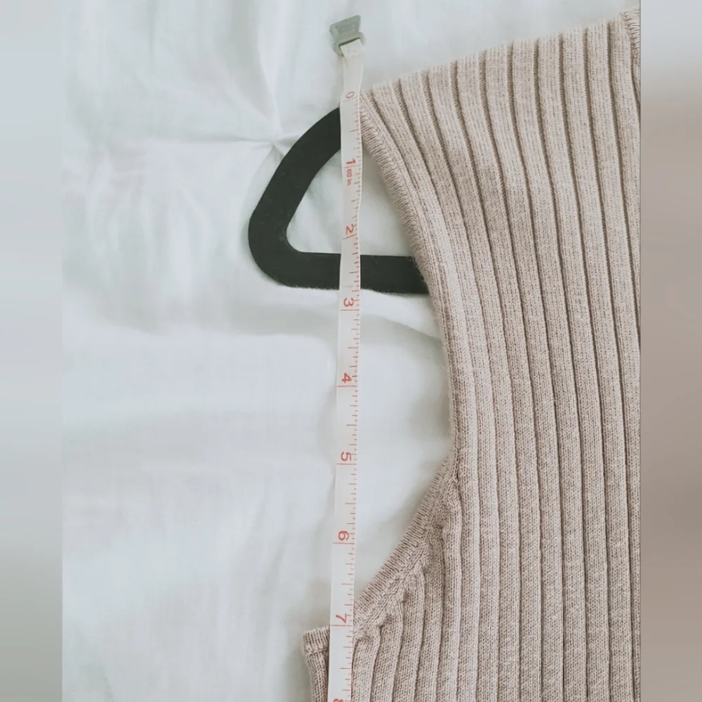 Madison Grey Ribbed Mock Neck Top - Picture 6 of 8